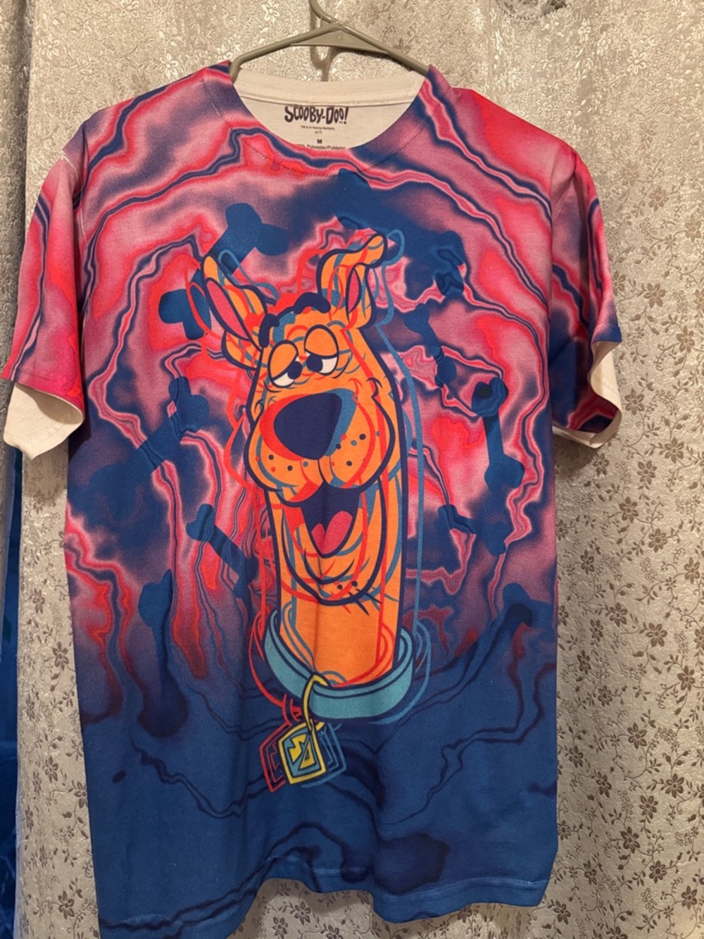 Scooby-Doo Graphic Tee - Pink & Blue Short Sleeve Shirt Unisex